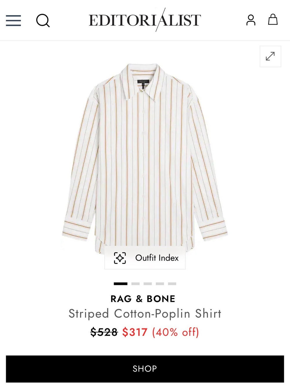 Rag & Bone Jessica Stripe Shirt